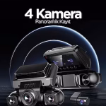 Dashcam 4-lü araç kayıt kamerası